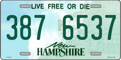 NH license plate 3876537