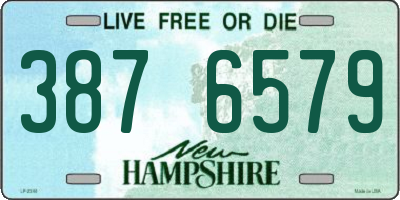 NH license plate 3876579