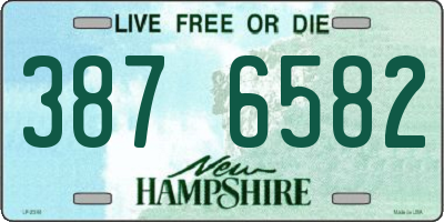 NH license plate 3876582