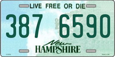 NH license plate 3876590
