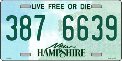 NH license plate 3876639