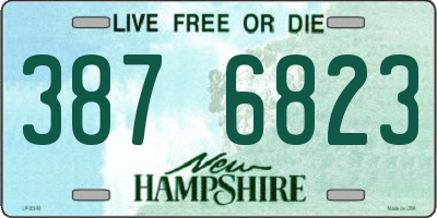 NH license plate 3876823