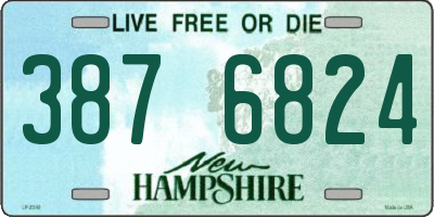 NH license plate 3876824