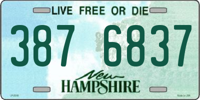 NH license plate 3876837