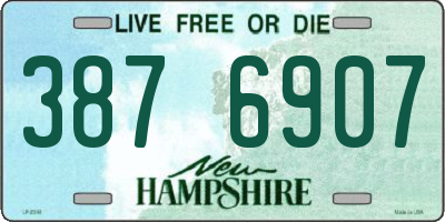 NH license plate 3876907