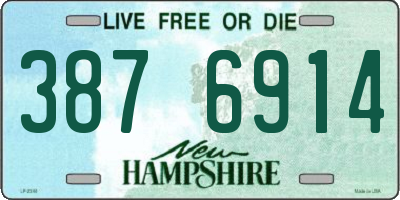 NH license plate 3876914