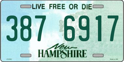 NH license plate 3876917