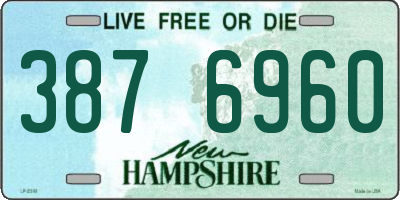 NH license plate 3876960