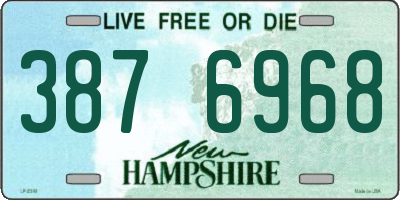 NH license plate 3876968