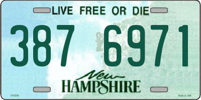 NH license plate 3876971