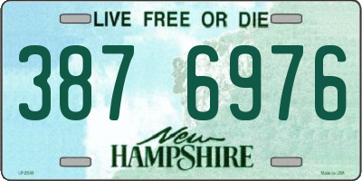 NH license plate 3876976