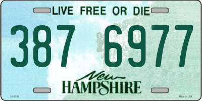 NH license plate 3876977