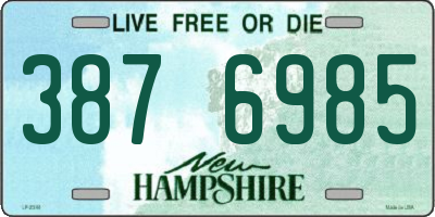 NH license plate 3876985