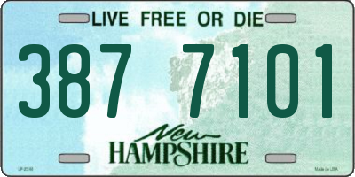 NH license plate 3877101