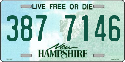 NH license plate 3877146