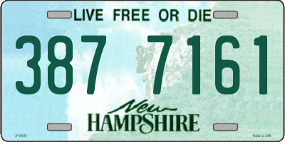 NH license plate 3877161