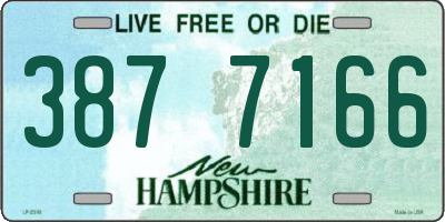 NH license plate 3877166