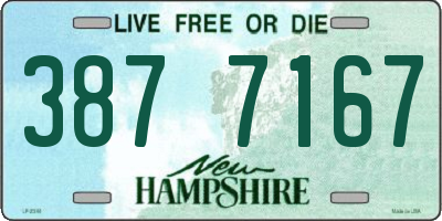 NH license plate 3877167