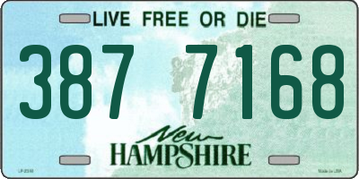 NH license plate 3877168