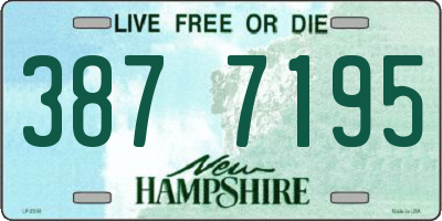 NH license plate 3877195