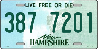 NH license plate 3877201