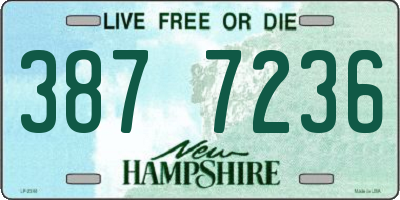 NH license plate 3877236