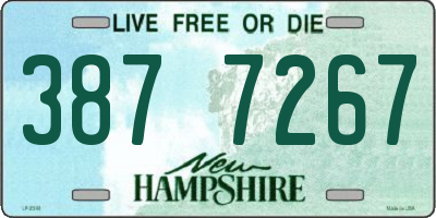 NH license plate 3877267