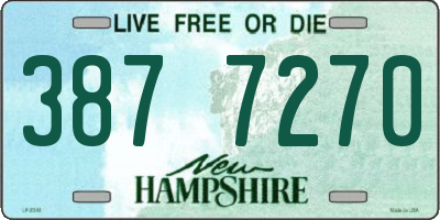 NH license plate 3877270