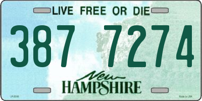 NH license plate 3877274