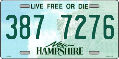 NH license plate 3877276
