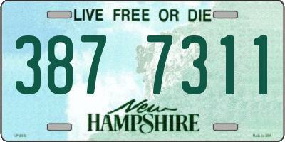 NH license plate 3877311