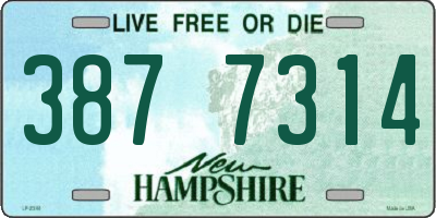 NH license plate 3877314