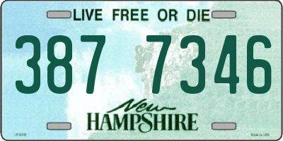 NH license plate 3877346