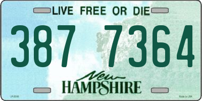 NH license plate 3877364