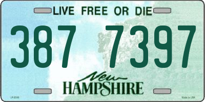 NH license plate 3877397