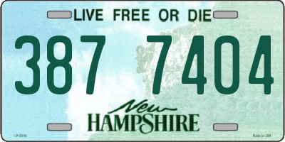 NH license plate 3877404