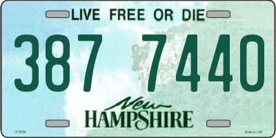 NH license plate 3877440