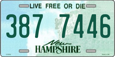 NH license plate 3877446