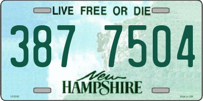 NH license plate 3877504