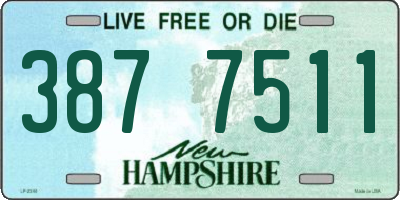 NH license plate 3877511