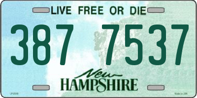 NH license plate 3877537