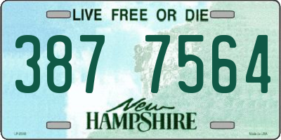 NH license plate 3877564