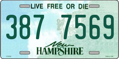 NH license plate 3877569