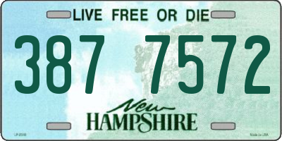 NH license plate 3877572