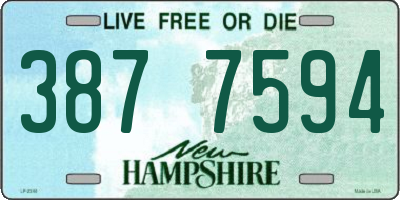 NH license plate 3877594