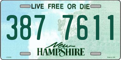 NH license plate 3877611