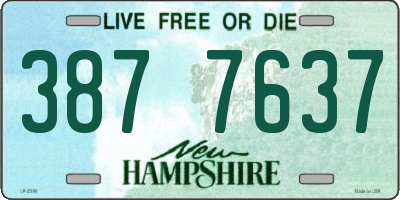 NH license plate 3877637