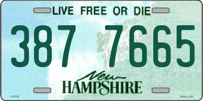 NH license plate 3877665