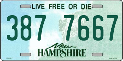 NH license plate 3877667