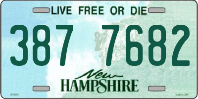 NH license plate 3877682